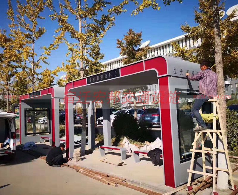 廣東公交候車(chē)亭發(fā)貨案例