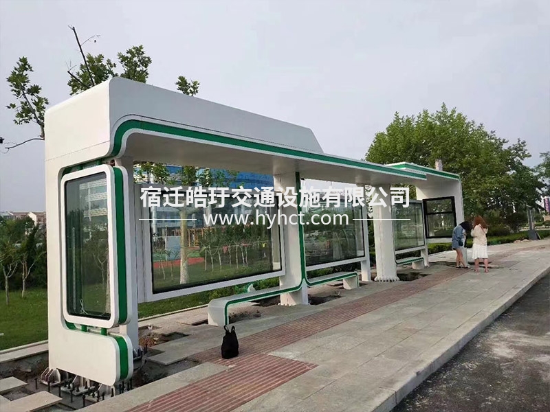 公交站臺候車亭生產(chǎn)廠家安裝案例現(xiàn)場